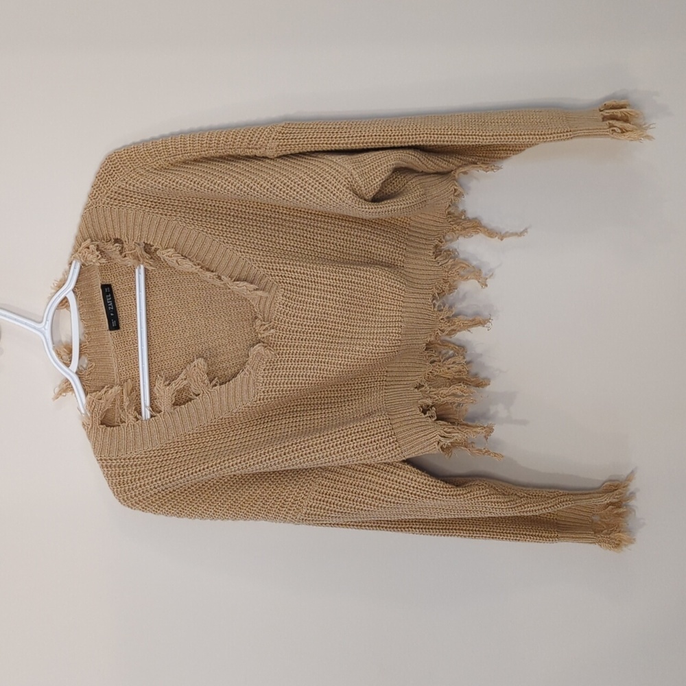 Crop knit sweater